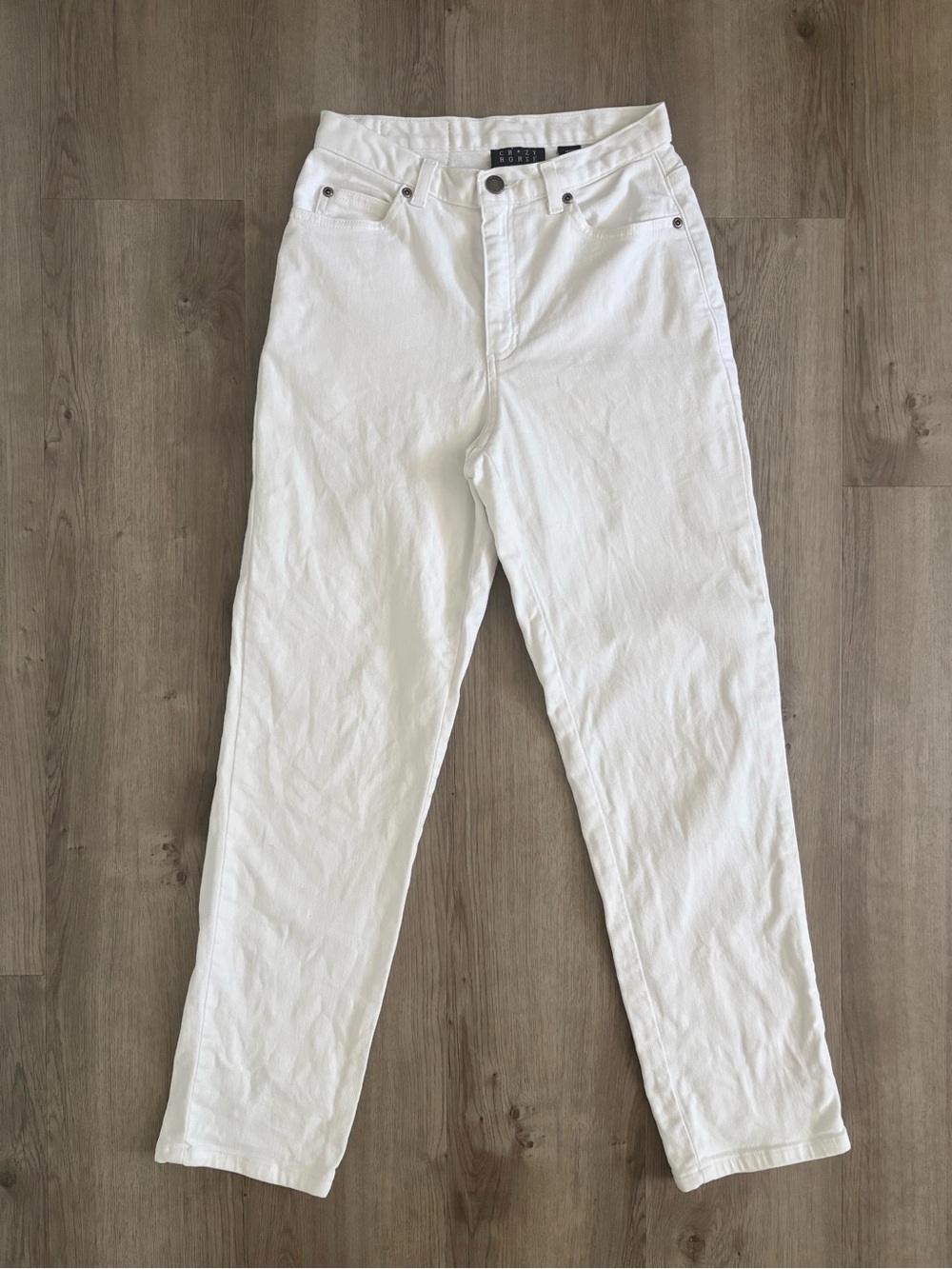 Vintage White Jeans Liz Claiborne Crazy Horse Size 4 High-Rise
